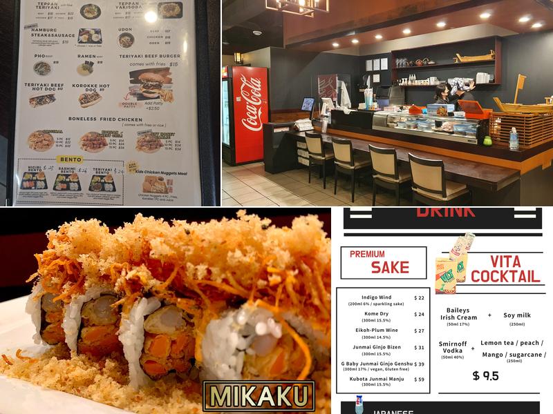 MIKAKU JAPANESE RESTAURANT Menu