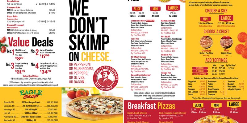 Godfather's Pizza Express Menu