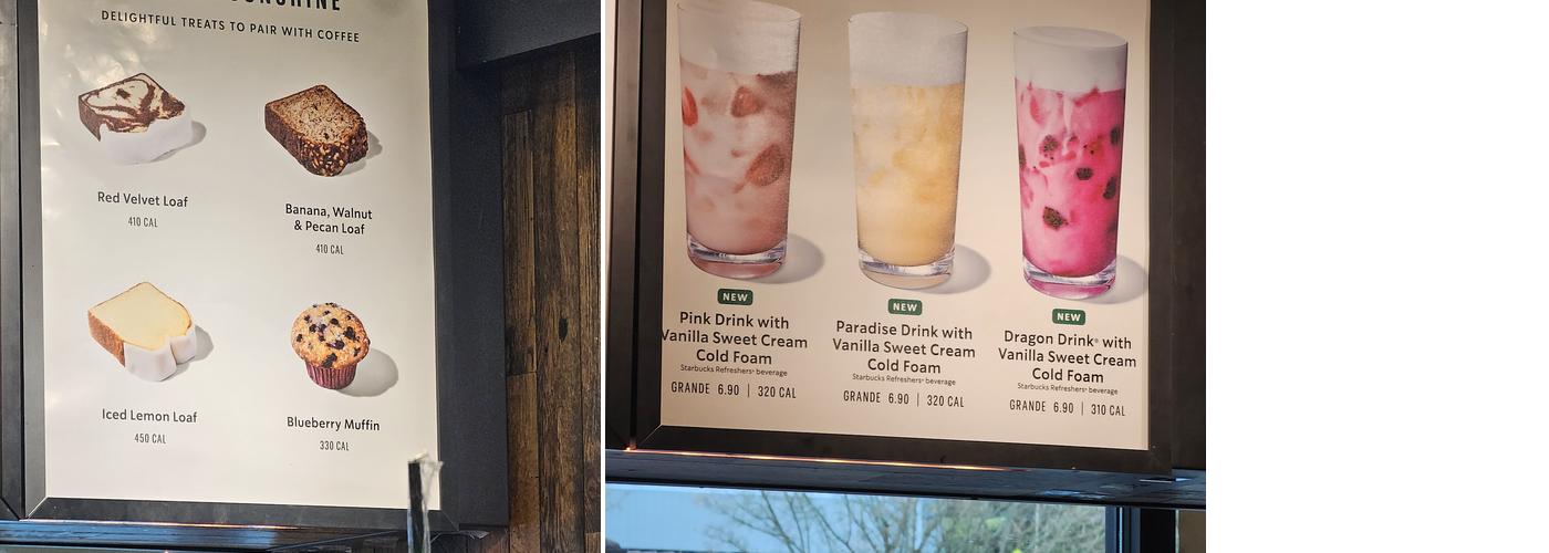 Starbucks Menu
