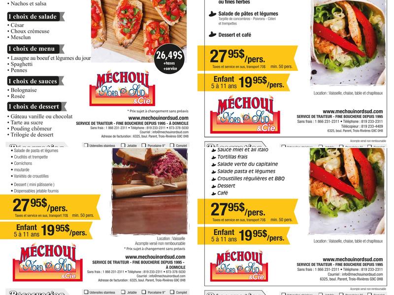 Méchoui North-South & Cie Menu