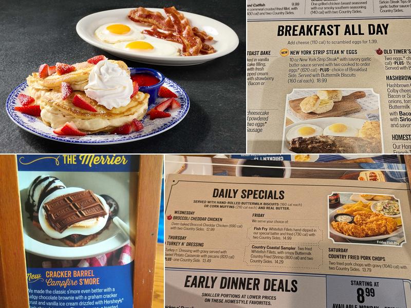 Cracker Barrel Old Country Store Menu