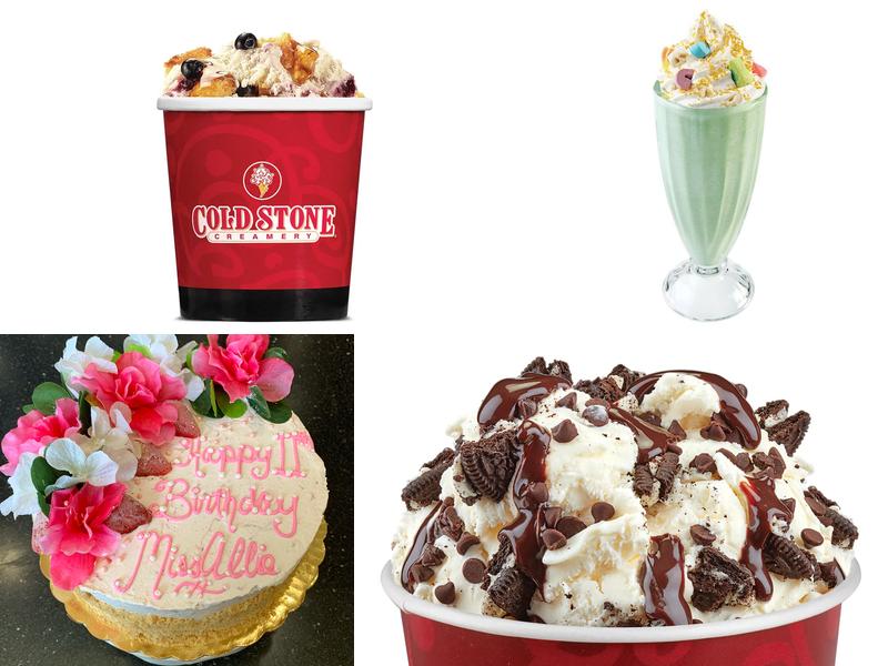 Cold Stone Creamery Menu