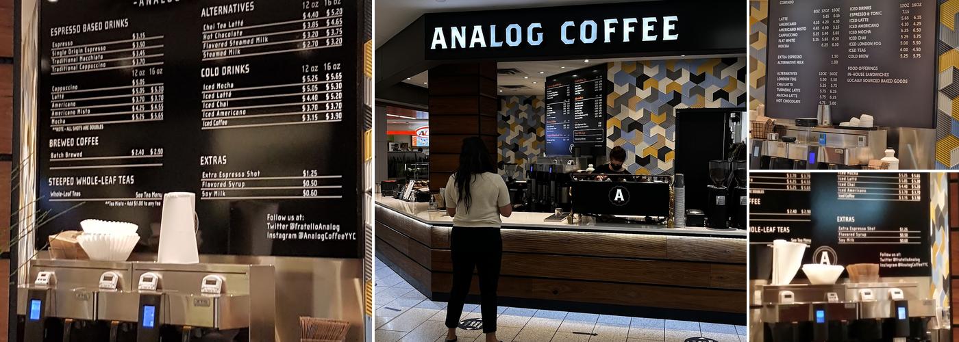 Analog Coffee Bow Valley Square Menu