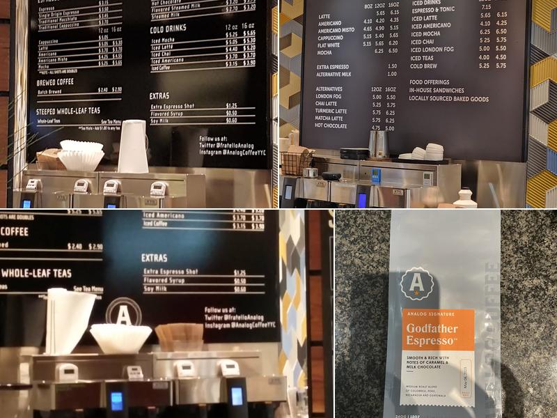 Analog Coffee Bow Valley Square Menu