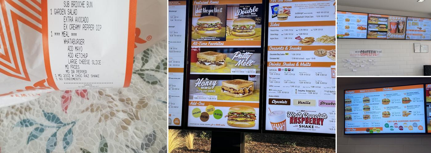 Whataburger Menu