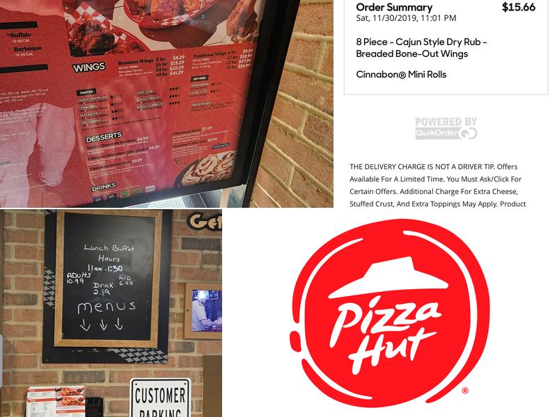 Pizza Hut Menu