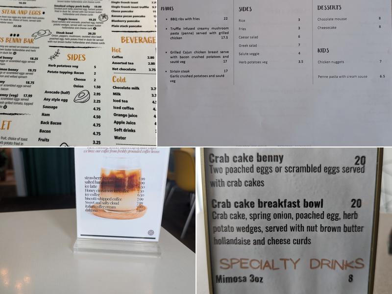 Egg & Us Menu