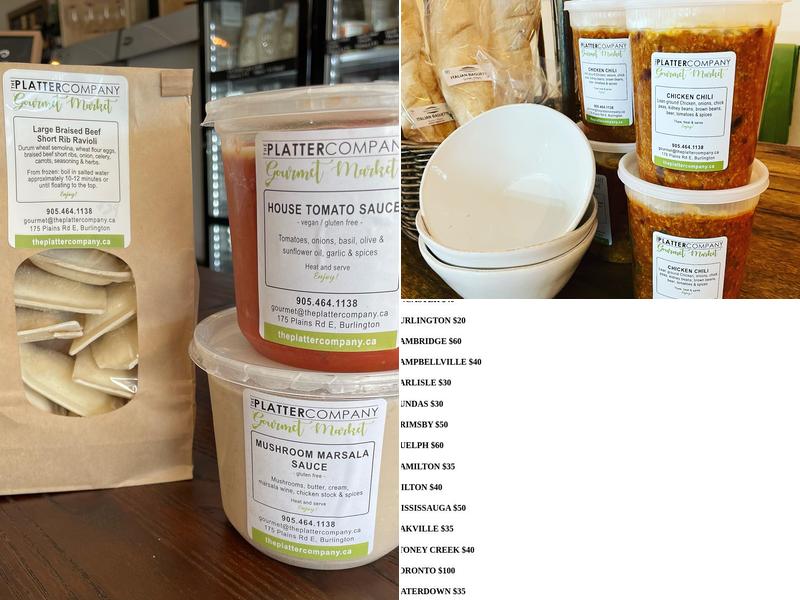 The Platter Company Menu