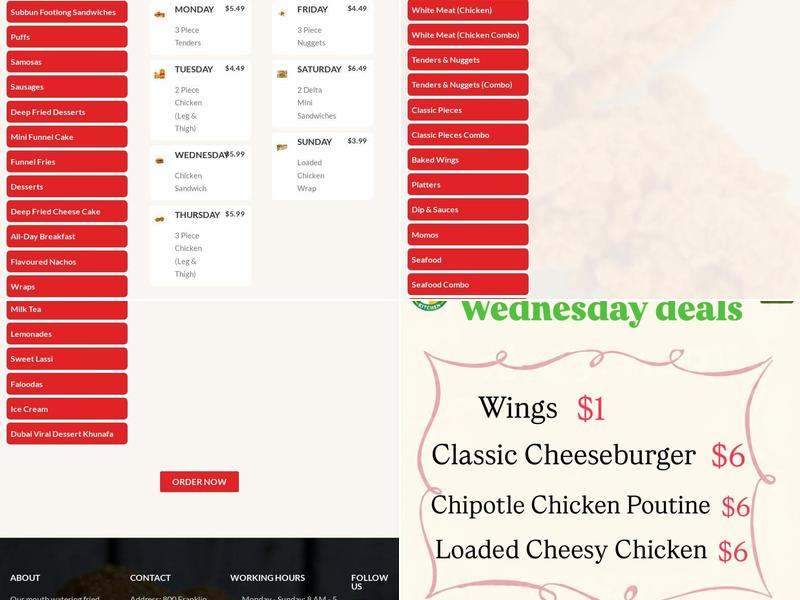 Chicken Kitchen Cambridge Menu