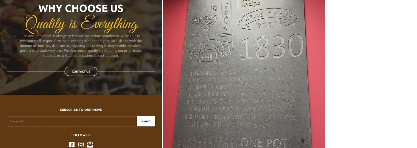 Yang's Braised Chicken Rice(Waterloo)杨铭宇黄焖鸡米饭 Menu