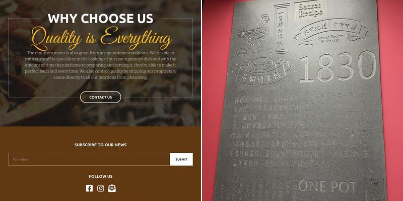 Yang's Braised Chicken Rice(Waterloo)杨铭宇黄焖鸡米饭 Menu