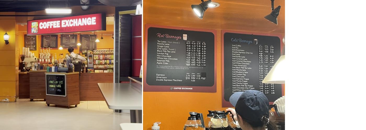 Coffee Exchange Menu