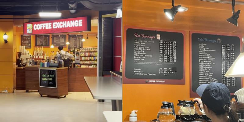 Coffee Exchange Menu