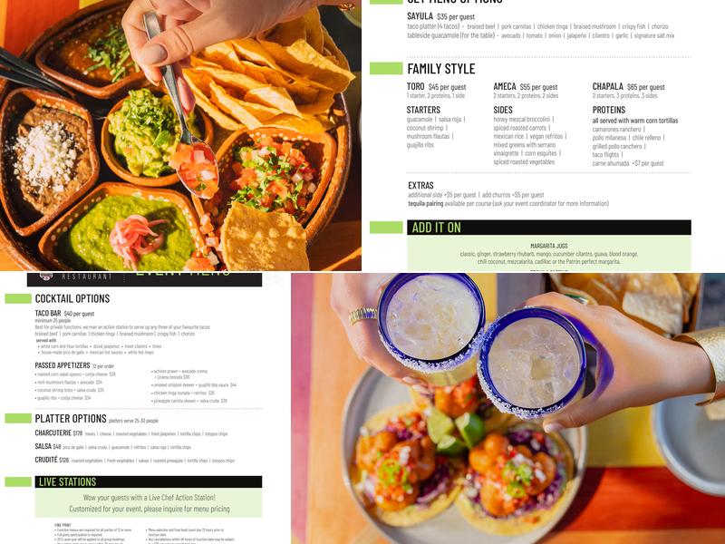 Añejo Restaurant Menu