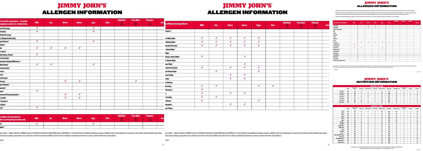Jimmy John's Menu