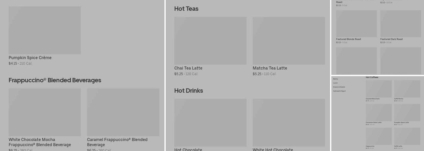 Starbucks Menu