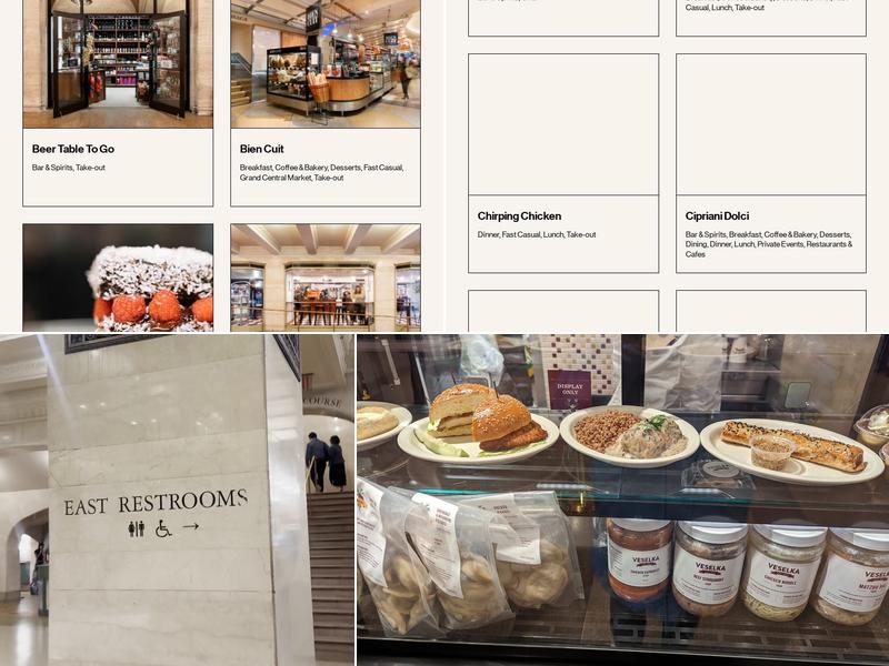 Dining Concourse Menu