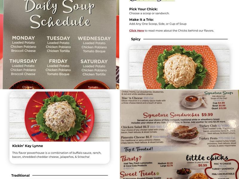 Chicken Salad Chick Menu