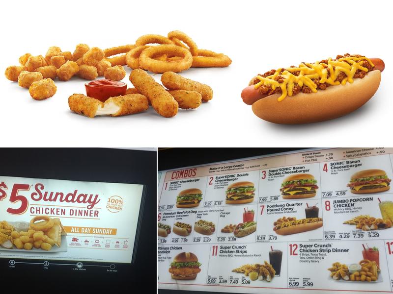 Sonic Drive-In Menu