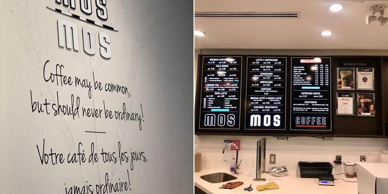Mos Mos Coffee - Scotia Plaza Menu