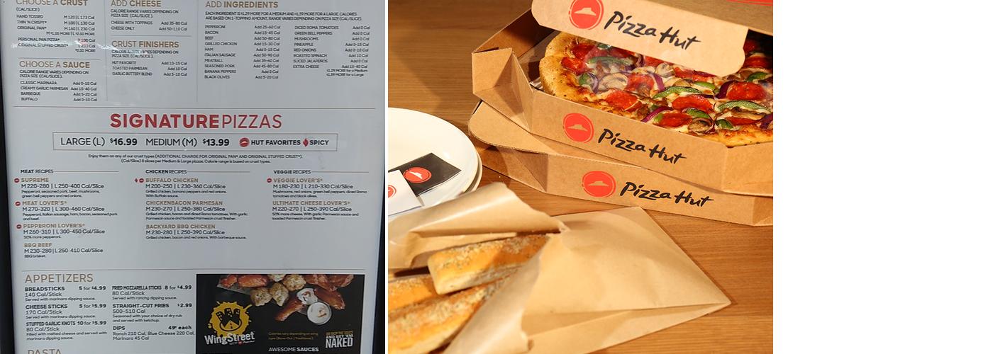 Pizza Hut Menu