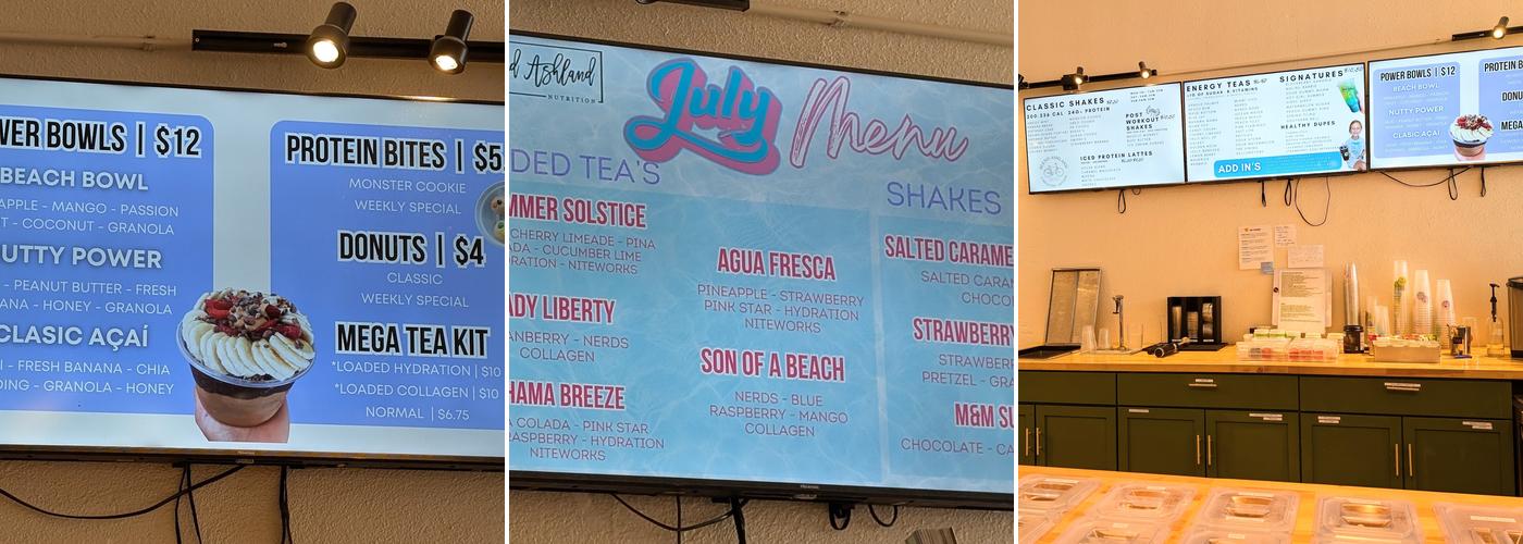 Blend Ashland Menu