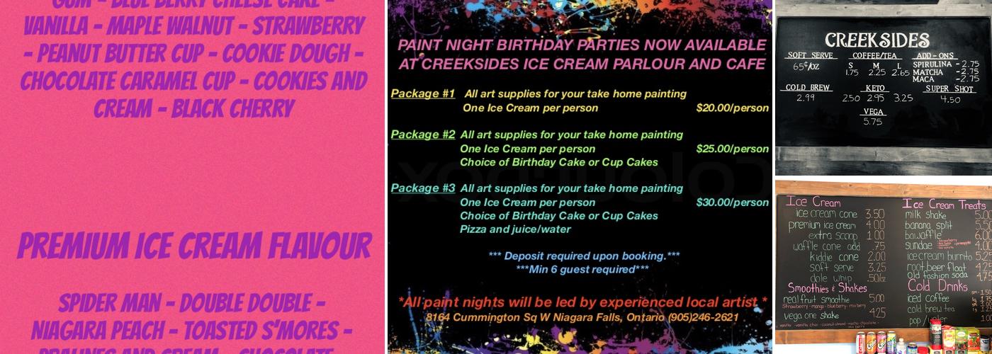 CreekSides Menu
