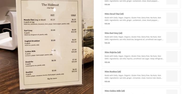 LES Milk Tea House Menu