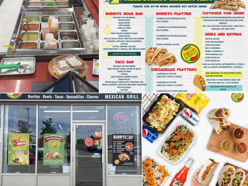 Fresh Burrito Menu
