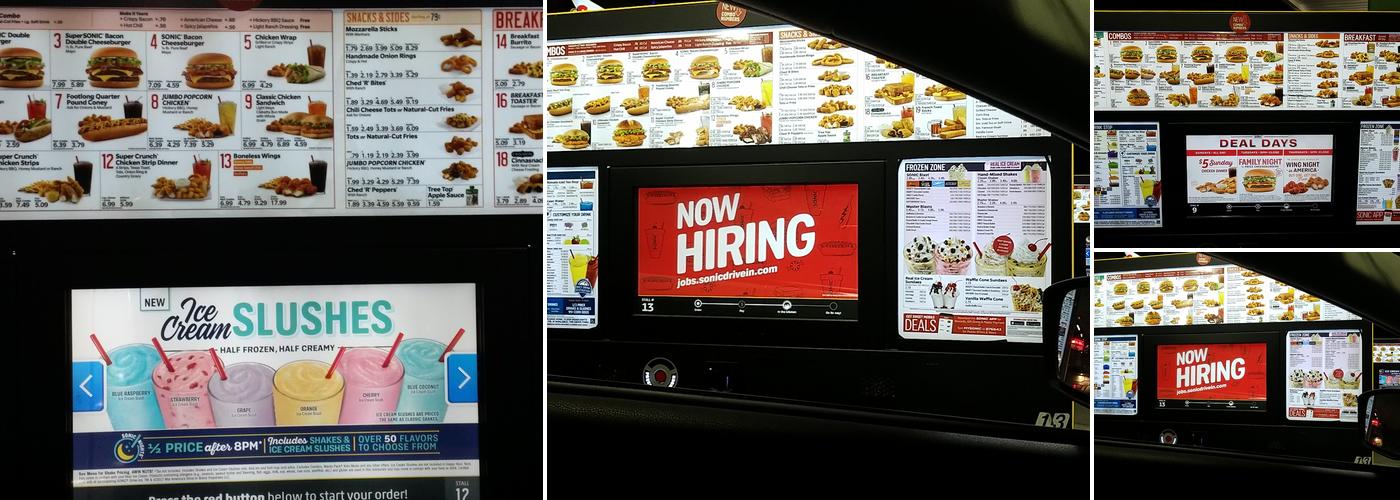Sonic Drive-In Menu
