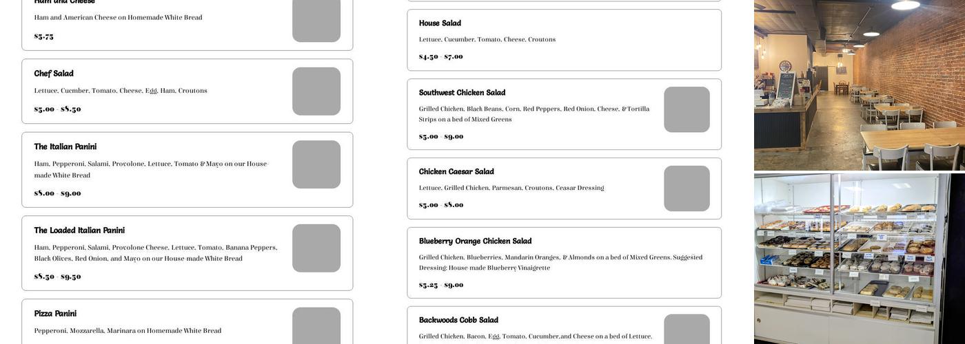 Backwood Ramblings Menu