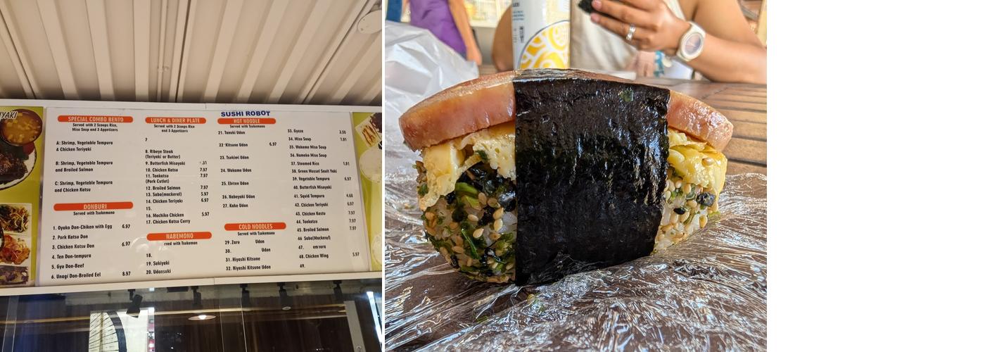 Sushi Robot Menu
