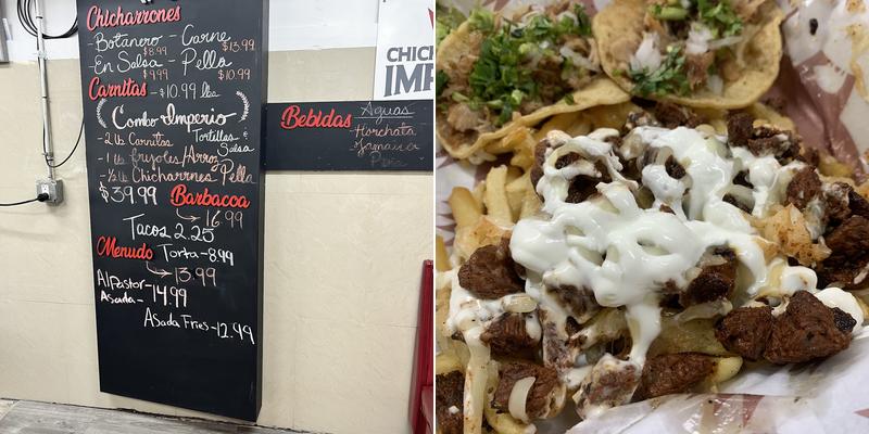 Chicharrones Imperio Menu