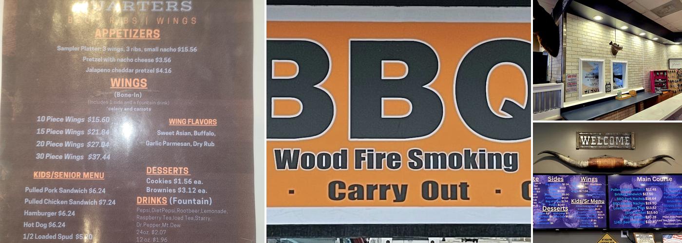 ForeQuarters BBQ Menu