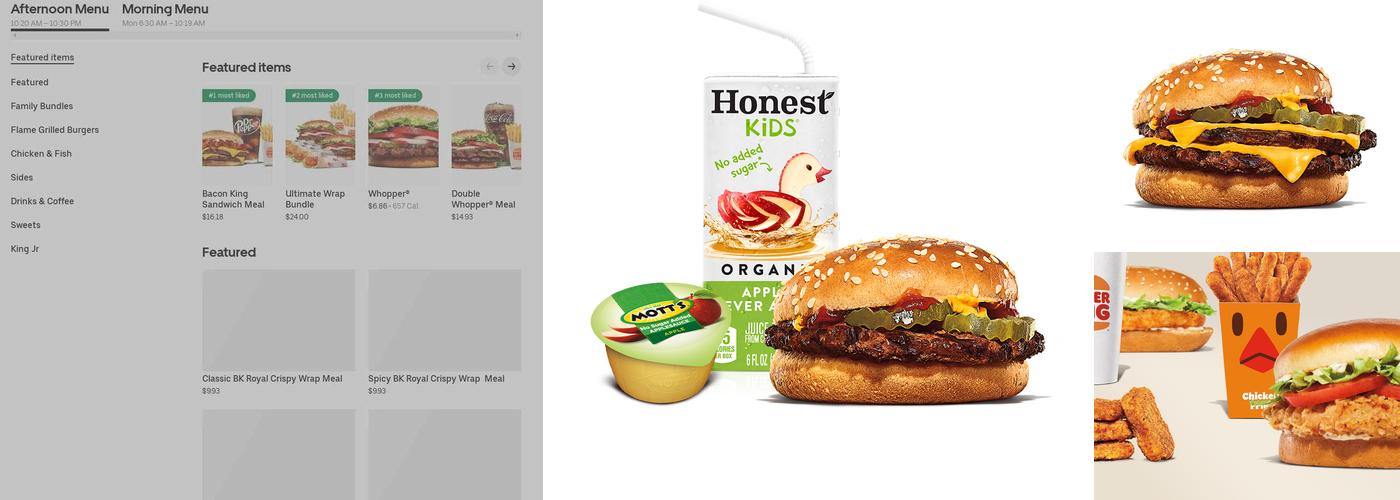 Burger King Menu