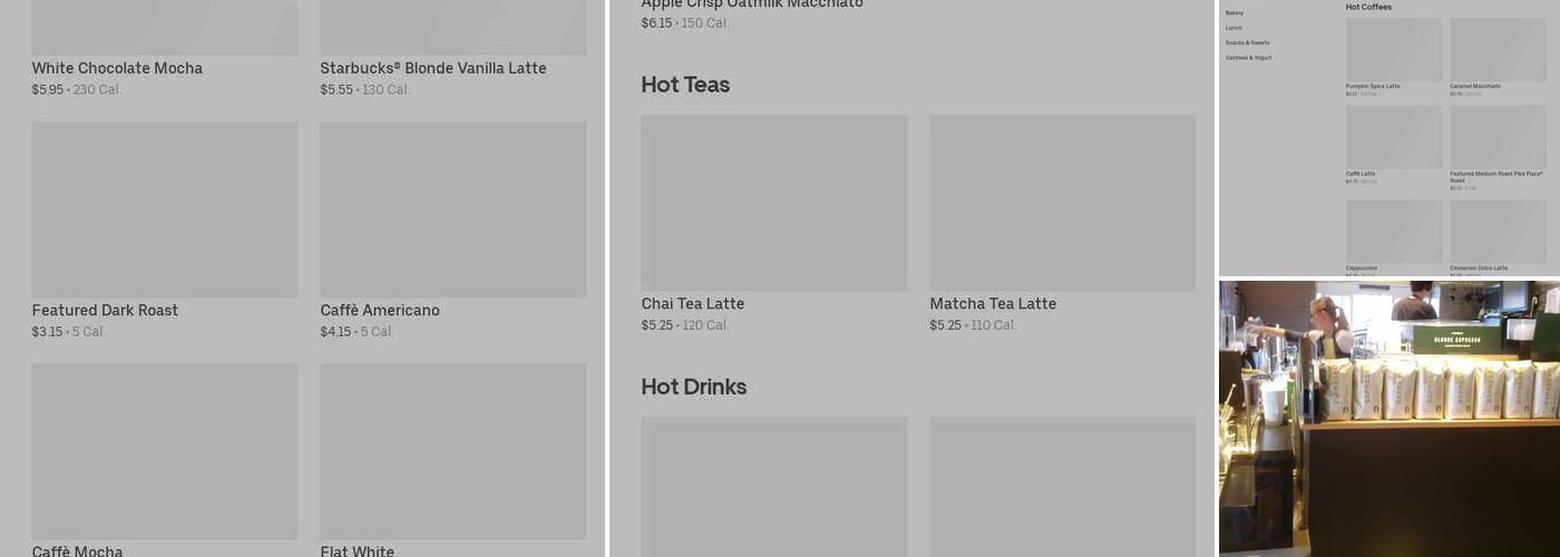 Starbucks Menu
