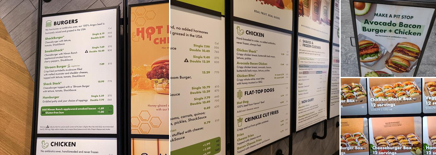 Shake Shack Bryant Park Menu