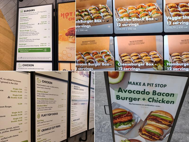 Shake Shack Bryant Park Menu