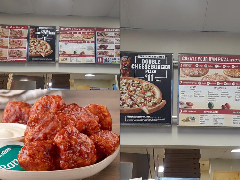 Papa Johns Pizza Menu