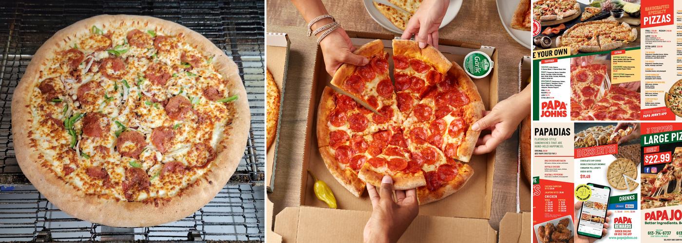 Papa Johns Pizza Menu