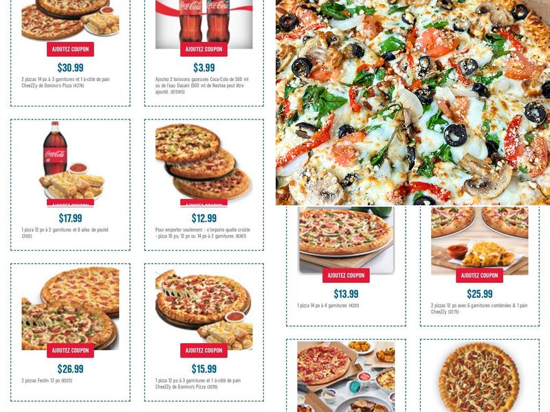 Domino's Pizza Menu