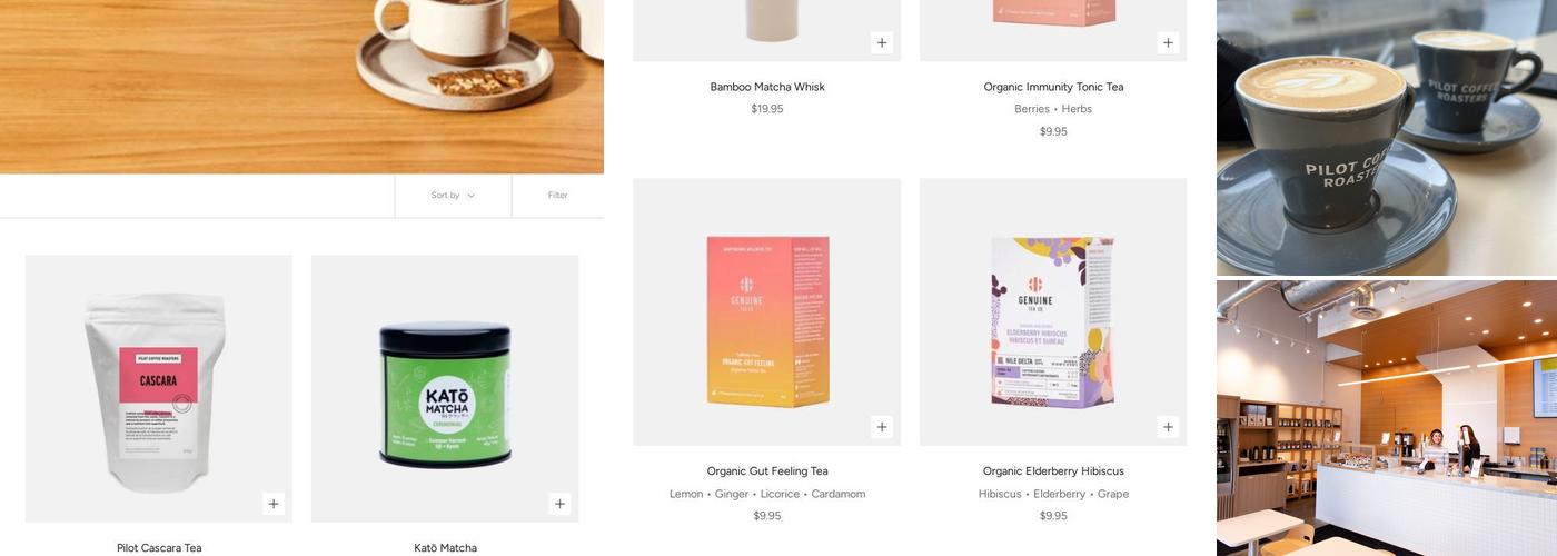 Pilot Coffee Roasters Menu