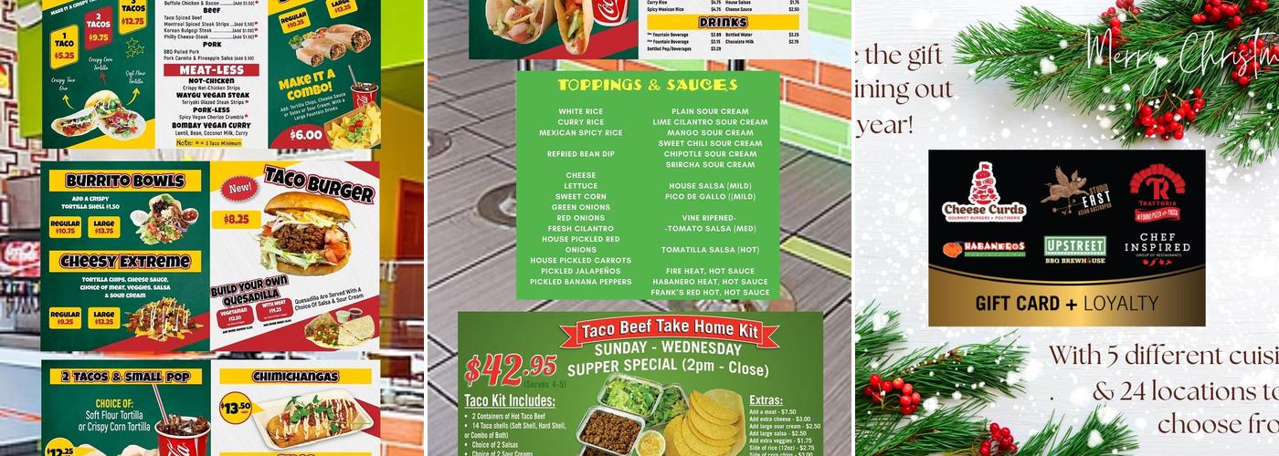 Habaneros Modern Taco Bar Menu