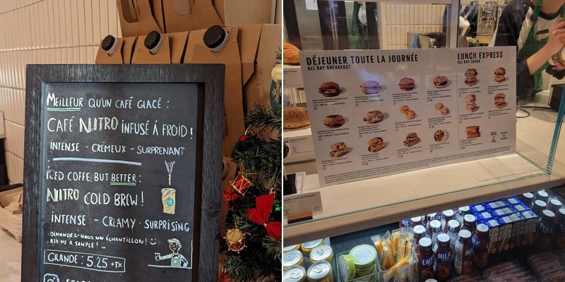 Starbucks Menu