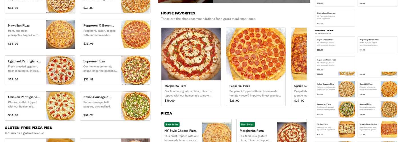 ANDIAMO PIZZA Menu