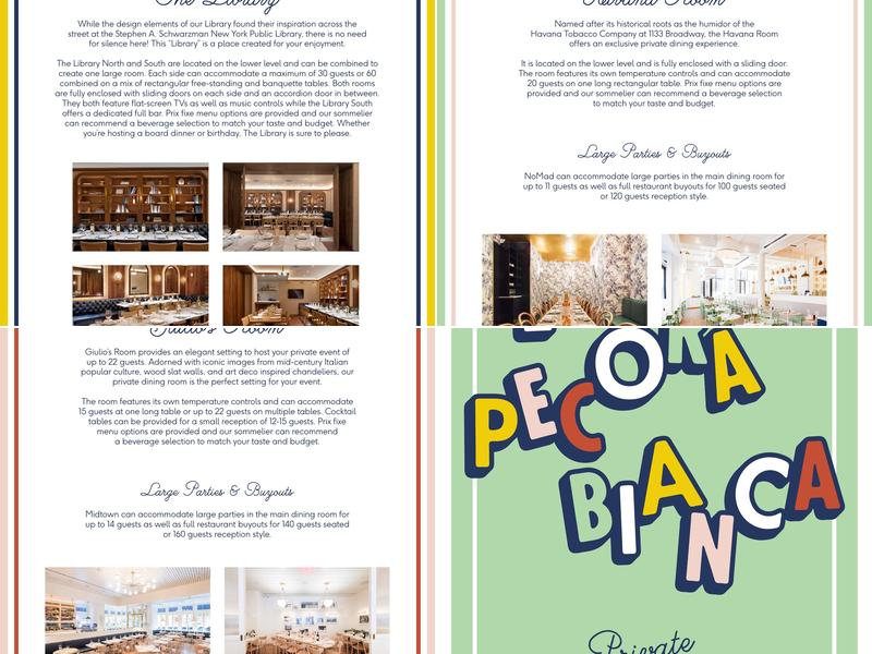 La Pecora Bianca UES Menu