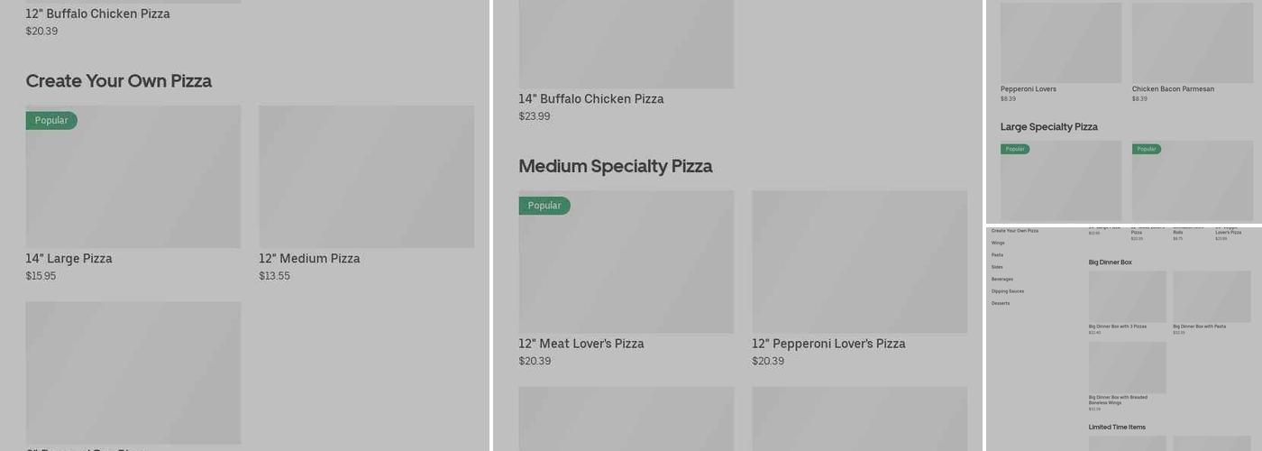 Pizza Hut Menu