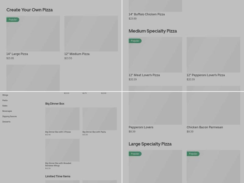 Pizza Hut Menu