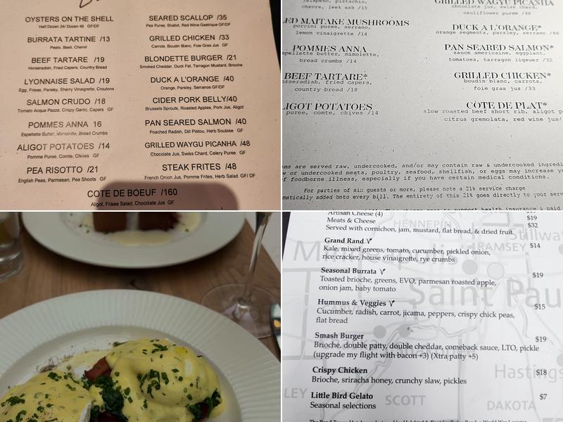 Blondette Menu