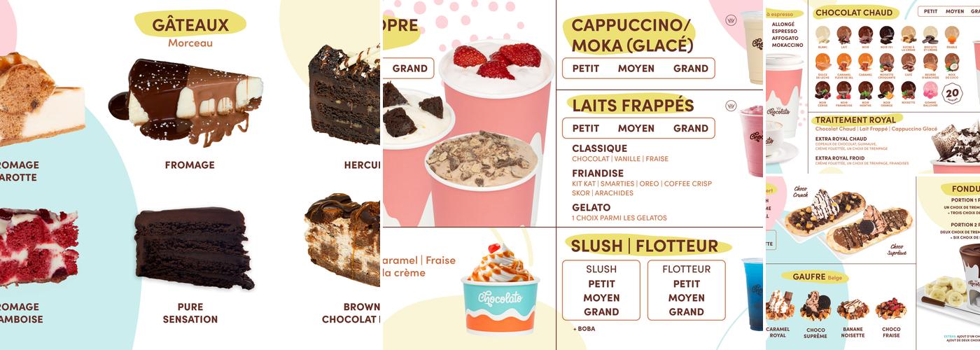 Chocolato Menu